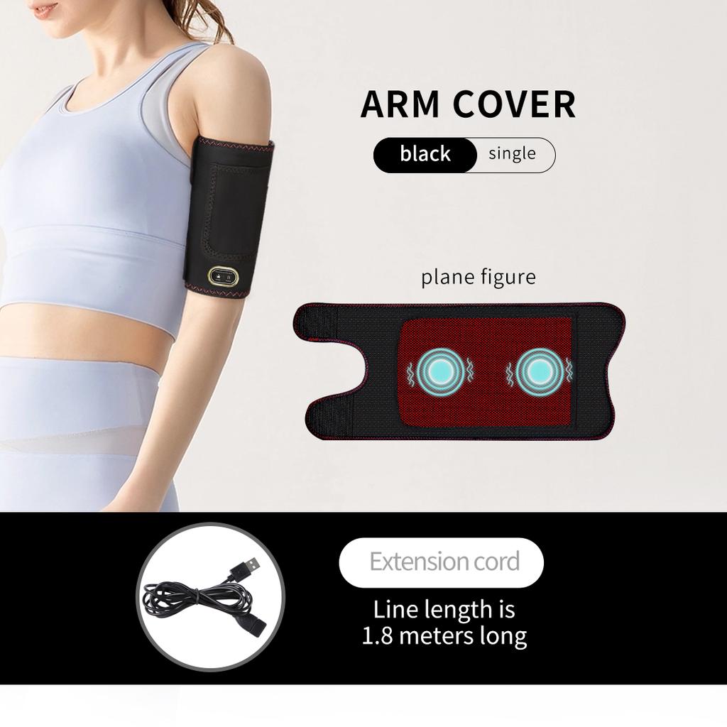 Electric Arm Massager with 3 Level Heating and Massage Functions for Wrist Elbow Muscle Strain Recovery Unisex Hand Physiotherapy