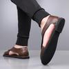 Men Sandals Leather Mens Casual Shoes Slip On Breathable Outdoor Men Leather Sandals Men Beach Roman Shoes