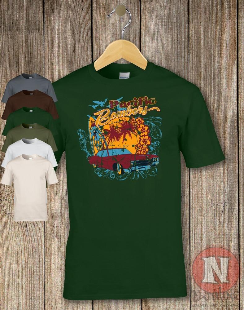 T-Shirt Lo Rider Imprimé Rétro Bombardiers Pacifique Petrolhead Auto