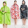 Farbenfrohes Übergrößen-Regenponcho für Damen, leicht, packbar, wasserdicht, Regenmantel mit Kapuze, winddichte Regenbekleidung