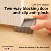 [Windproof Door Stopper] Windproof Door Stopper | Creative Plastic Matte Surface Wedge, Safety Door Blocker, Anti-Collision Door Stopper