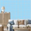 Wallpaper Fabric Pattern Azure, White and Celadon for Living Room and Bedroom 50x1000