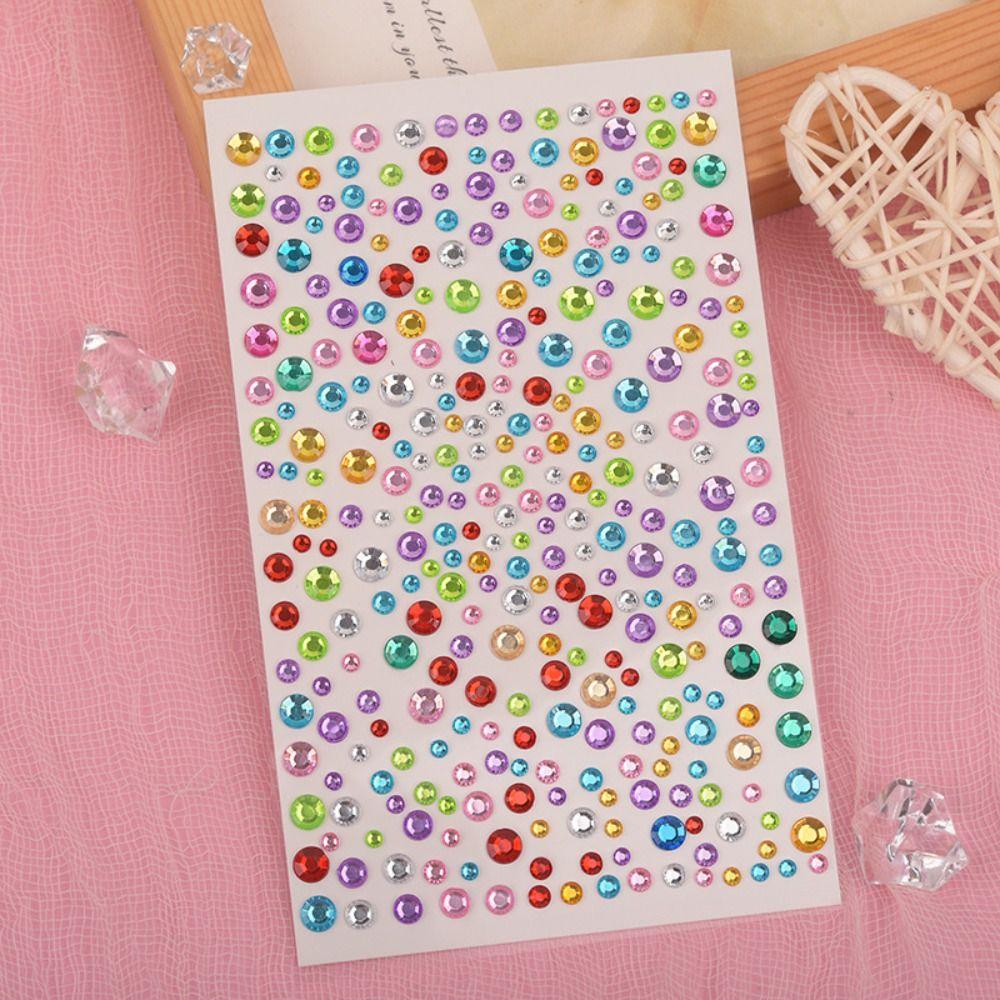 Fashion Rhinestone Stickers Mixed Disposable Tattoo Stickers 3D Face Jewelry Stickers  Party