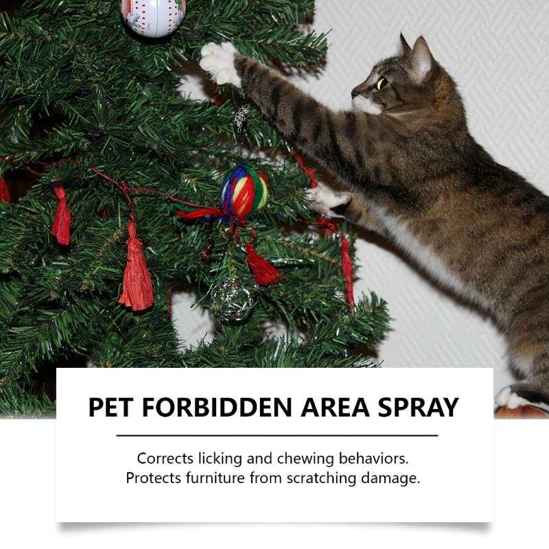 Katzenabwehrmittel für Innen und Außen, Effektive Kratzstopper für Katzen Trainingshilfe für Möbel Sofas Katzenabwehr Sprays