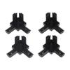 3 Way End Angle Bracket Connectors 4Pcs Oxidation Resistant Surface Fit Aluminium Extrusion Profile CNC Machine Enclosure Builds