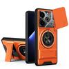 KEYSION Magnetic Phone Case for TECNO Pova 6 6 Pro 5G Slide Camera Lens Protection Upright Kickstand Ring Shockproof Back Cover