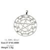 Dawapara Moon Phase Pentagram Constellations Pendant Wiccan Pagan Magic Amulet Stainless Steel Charms for Jewelry Making