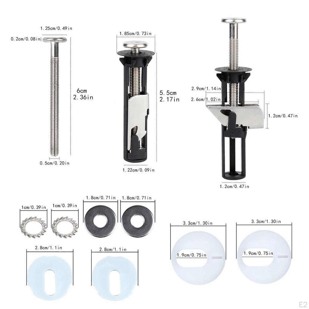 Toilet Seat Hinge Screws Repair Screw Maintenance Bolts Quick Release Accessories