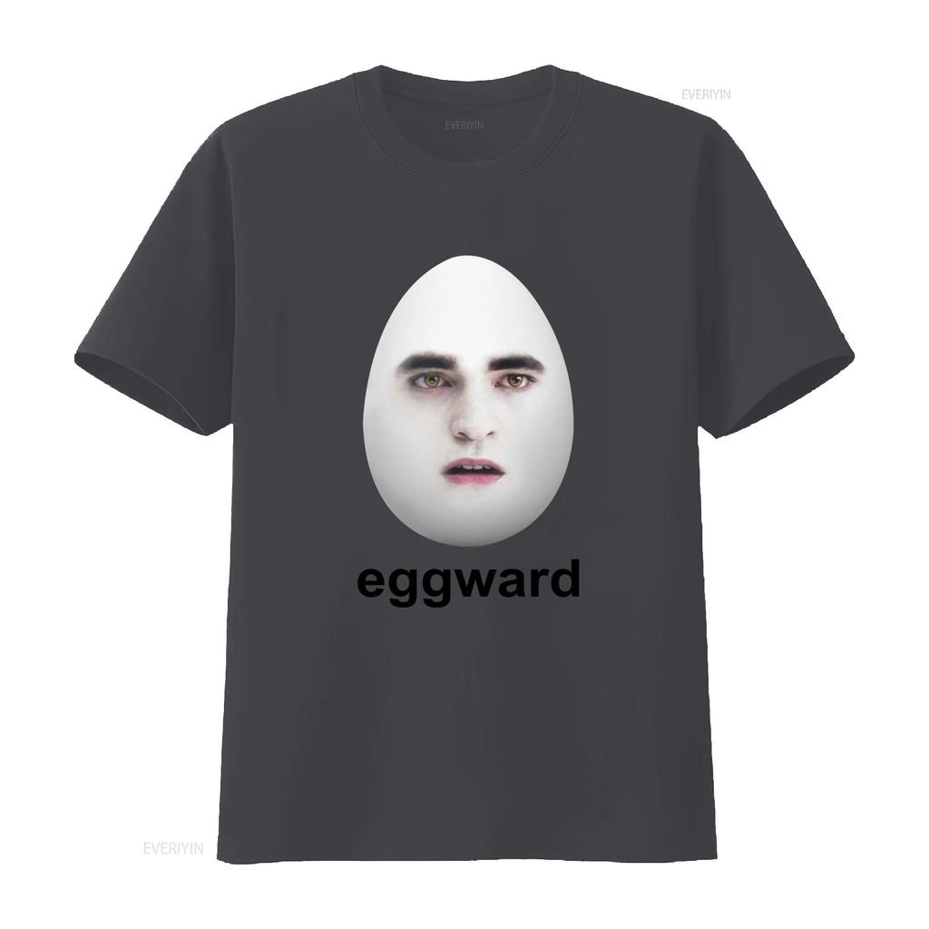 Funny Twilight Meme Edward Egg Face Print Casual T Shirt Vintage Washed Comfortable Slightly Soft Versatile Stylish Graphic