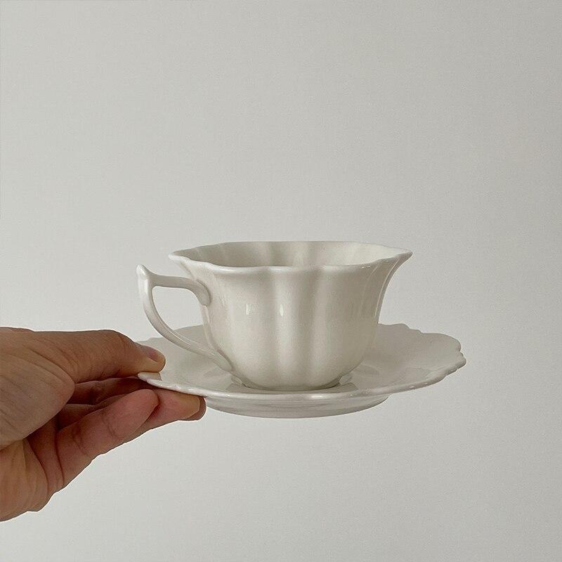 100ml Luxury European Ceramic Flakes Office Coffee Cups and Pans Kits with Milk Tea Cups Birthday Gifts