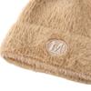 Korean Version of Autumn and Winter New Versatile Hat for Women Plush Letter Wool Hat Imitation Mink Hair Winter Warm Student Knit Hat