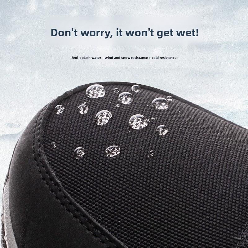 Winter New Couple Cotton Boots Outdoor Non-slip Platform Boots Plush Warm Snow Boots for Men Women Winter High Top Cotton Shoes