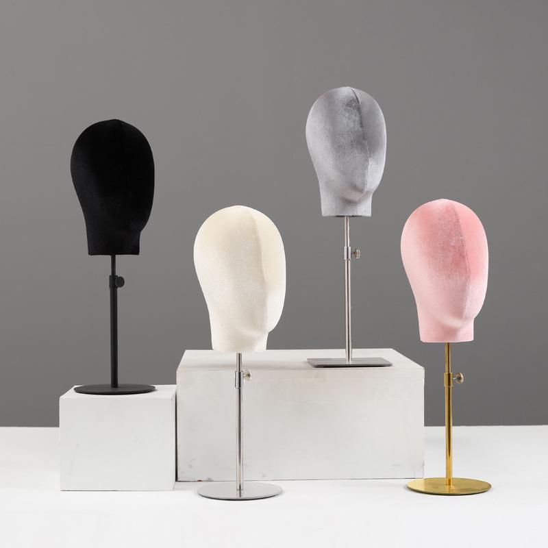 Black Mannequin Head for Displaying Wigs, Hats, and Accessories