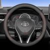 Leather Car Steering Wheel Cover for Toyota Alphard Crown Signia Sports Vellfire 86 GR SUPRA Mirai Urban Cruiser Accessories