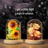 Luminous Micro-Particle Flower Building Blocks - Educational Toy & Gift for Girls