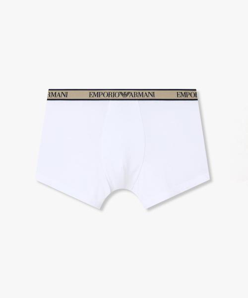 

[Emporio Armani Underwear] Мужские Хлопковые Трусы с Логотипом на Поясе 0816112081 [Отправка из Кореи] 100% Оригинал White - S