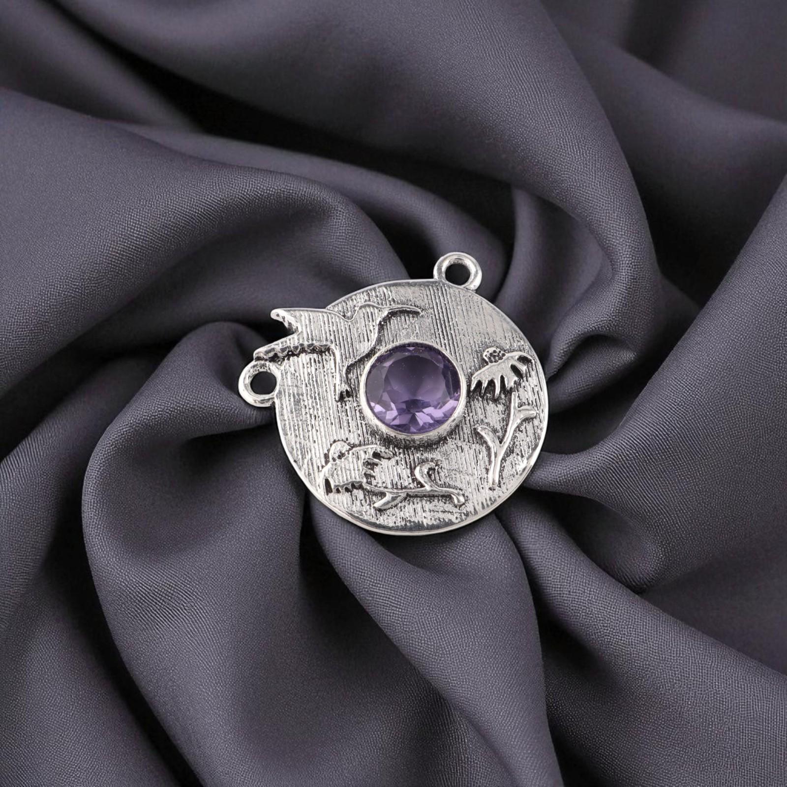 

Иолит Драгоценный камень Серебро 925 пробы Ювелирные изделия Ручной работы Подвеска 0,92 Свадебный подарок CP-34-13