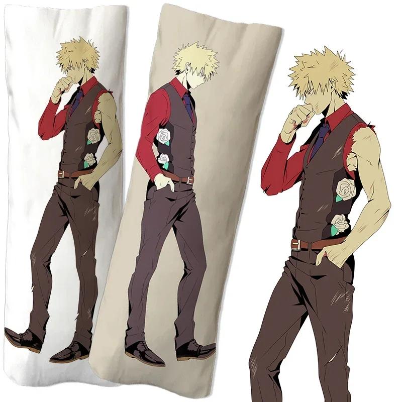 Anime My Hero Academia Bakugou Katsuki Dakimakura Povlak na polštář Polštářová povlaka Objímací povlak na polštář na tělo Hra Otaku Povlak na polštář