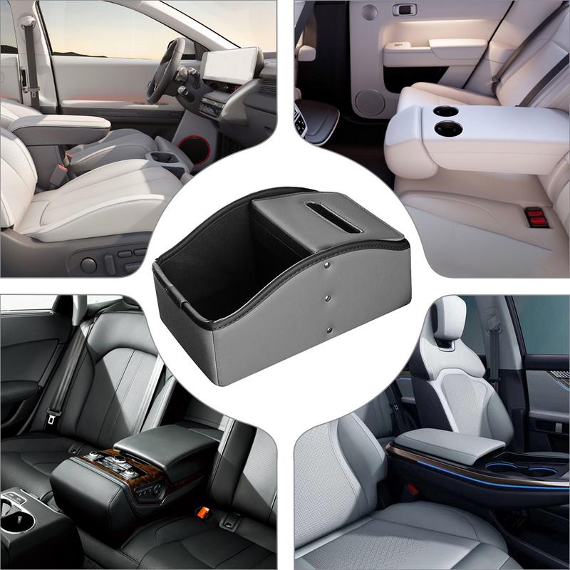 Aufbewahrungsbox für die Armlehnenkonsole, Hauptaufbewahrungsbox für das Fahren, PU-Leder, multifunktionale Aufbewahrungsbox fürs Auto, Auto-Armlehnenbox, elegante Lösung
