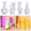 Bear Rabbit Candle Molds for DIY Candle Valentines Christmas Gift