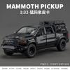 1:32 Dodge RAM Mammoth 1000 Hennessey Off Road Pick-up Modelový automobil Diecast ze slitiny Kovová Simulované vozidlo Domácí Trendy Dárek