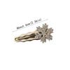 Christmas Rhinestones Snowflake Hair Clip Metal Broken Clips Gifts BB Clip  for Woman Girls