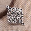 10Pieces Flower Connector Charms Women's Jewelry Antique Silver Color Brand: WYISYWG 22x28mm