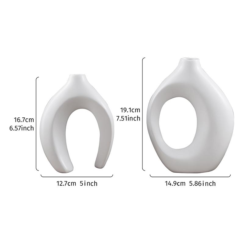 

For 2PCS Set Creative Couple Series Home Decoration Vase, Large Medium Combination Indoor Table Ornaments For Interior Decoratio
