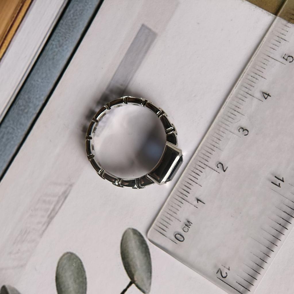 Серебряное кольцо с сапфиром nano 1.467ct, вес изделия 3,63 гр (2189077)