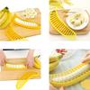2Pcs Banana Slicer-perfect for fruit salads Generic Handle Plastic Banana Fruit Slicer Cutter Chopper