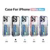 For IPhone 16 ProMa Card Case Phone Case for Apple 16 Pro Transparent Card Insertion Anti Drop Protective Cover Ins Wind