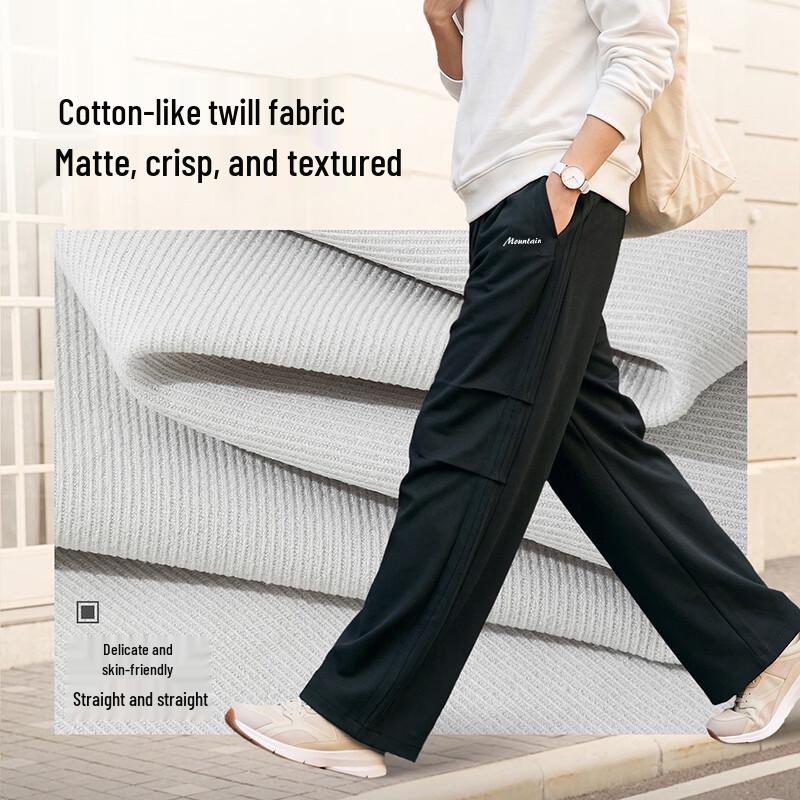 Baleno Men's Casual Cargo Wide-Leg Pants