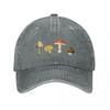 Autumn Mushrooms Vintage Mushroom Illustrations Baseball Cap Hat Beach New In Hat Luxury Women Cap Caps Unisex Womens