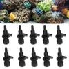 10 Pack Aquarium Control Valves Plastic Fish     Line Control Regulator Valve