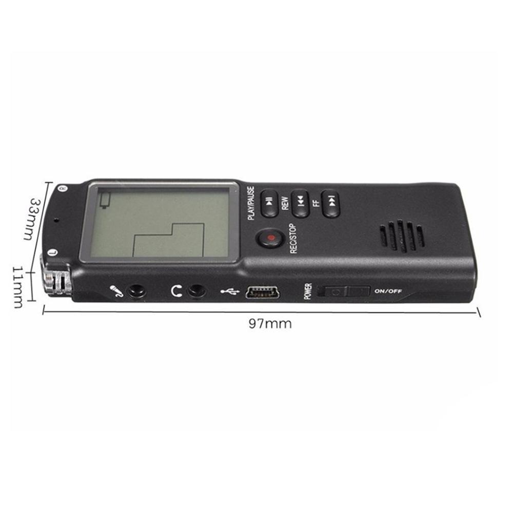 32G Voice Activated Mini Digital Sound Audio Recorder Dictaphone MP3 Player
