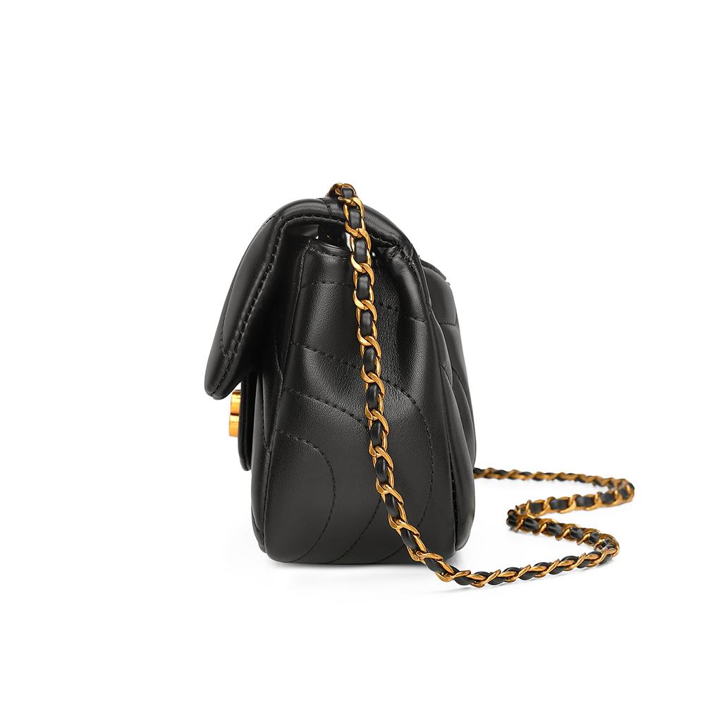 New Disney Mickey Series PU Shoulder Bag Crossbody Bag Women's Black/White BMK-71424M