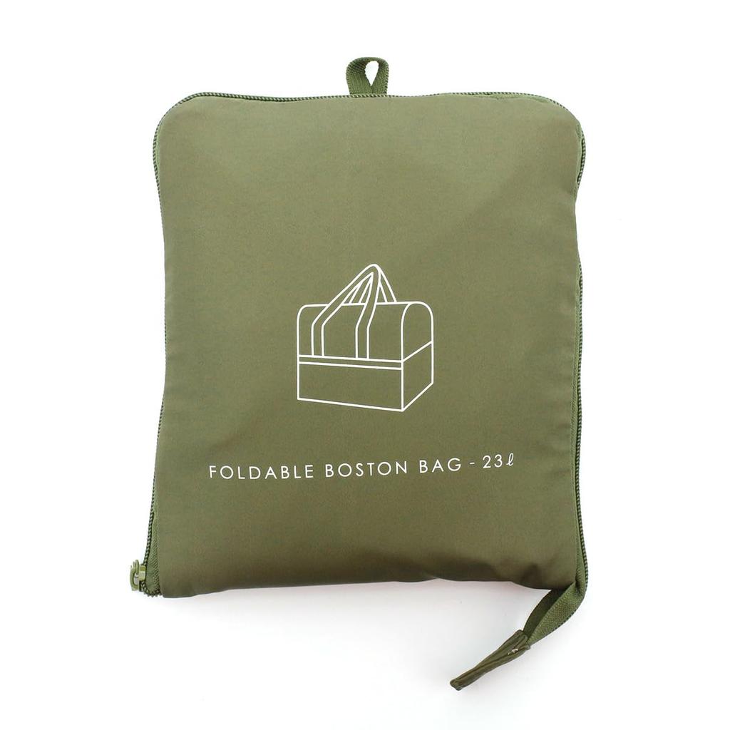 Hapitas Foldable Boston Bag, Carry-On, H0002 435. Logo Khaki