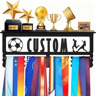 Medaillenhalter Kohlenstoffstahl Medaillenausstellungsständer Bänder Metall Kundenspezifisch Sport Rennen Plaketten Aufhänger Wrestling Trophäenregal