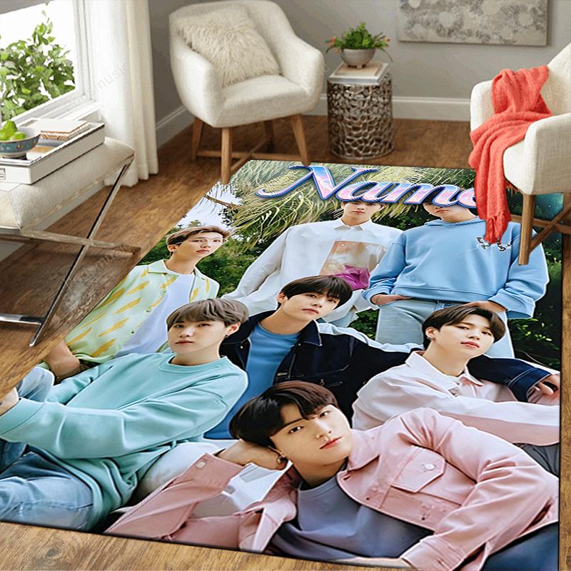 Custom Name Carpet for Playroom Bedroom Living Room Sofa Home Decor,kids Game Area Rug Non-slip Floor Mat