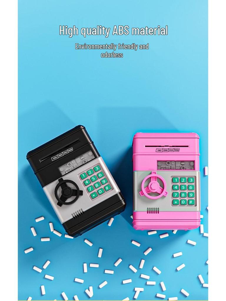 Creative Music ATM Password Money Safe - Large Capacity Savings Deposit Box