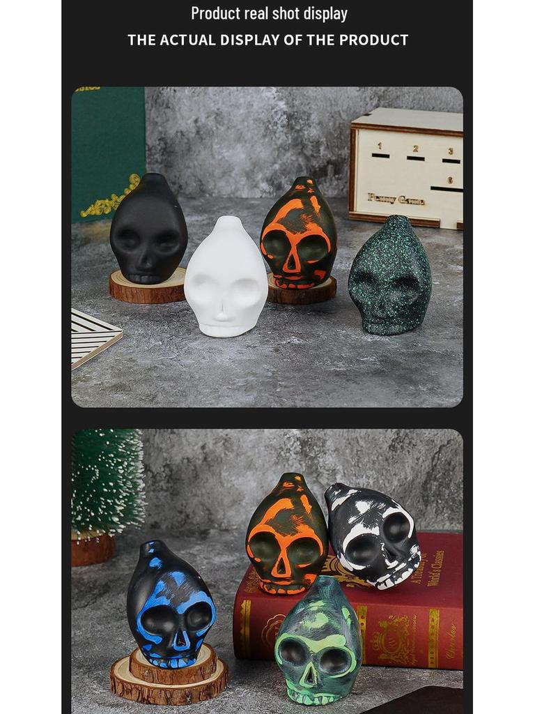 Customizable Aztec Death Whistle - Ghostly Halloween Craft Accessory