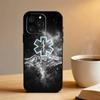 Custodia per Telefono Ambulanza EMT EMS Per iPhone 16,15,14,13,12,17,Pro Max,Plus Custodia Nera in Silicone