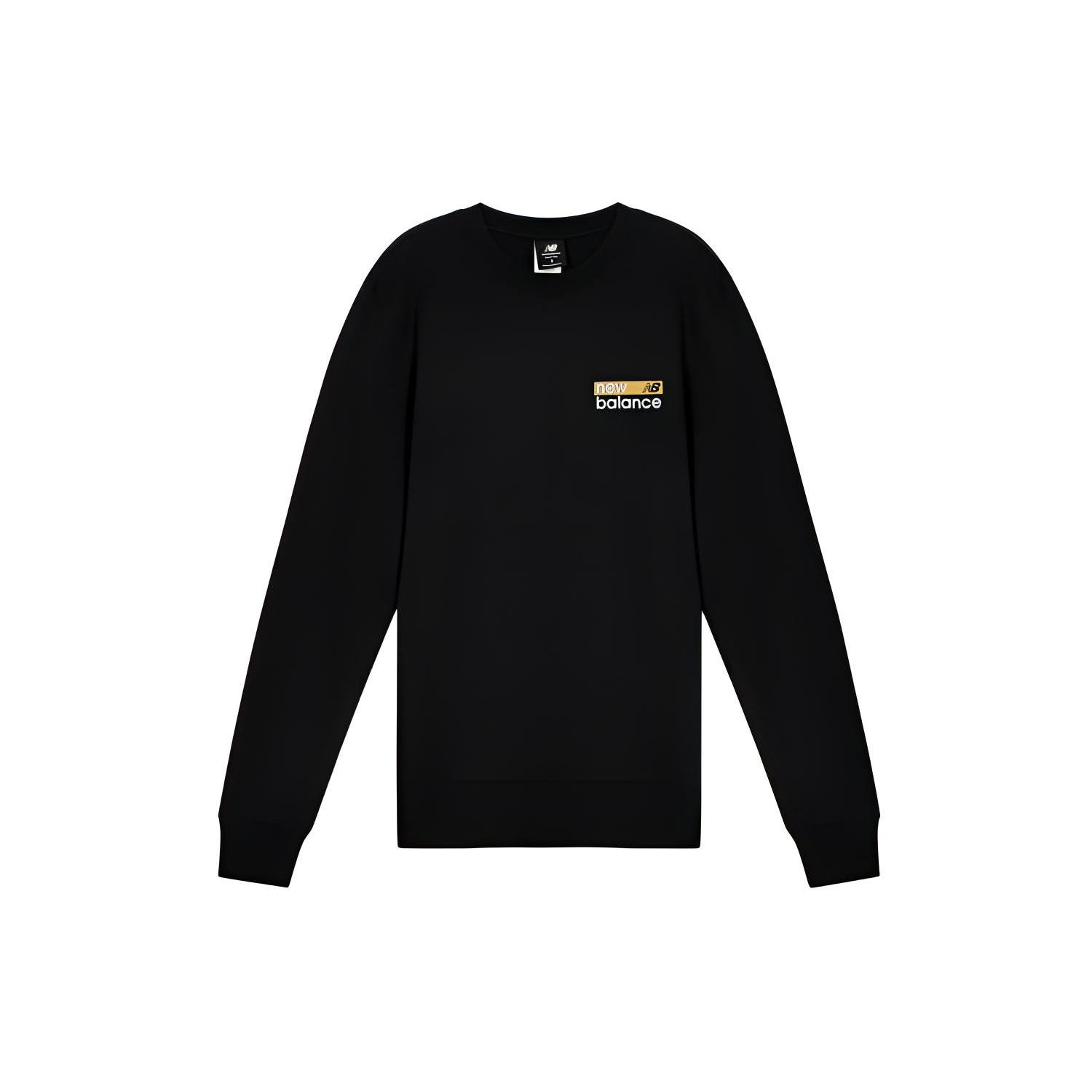 New Balance Men s New Balance Round Neck Casual Pullover Black MT03904-BM L