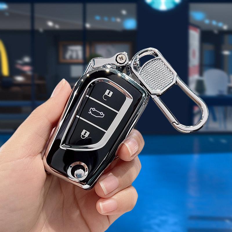 Fashion Tpu Car Key Case Full Cover Shell Fob For Toyota Corolla Altis Auris Aygo Yaris Camry Rav4 Verso Tc Im Shell Accessories