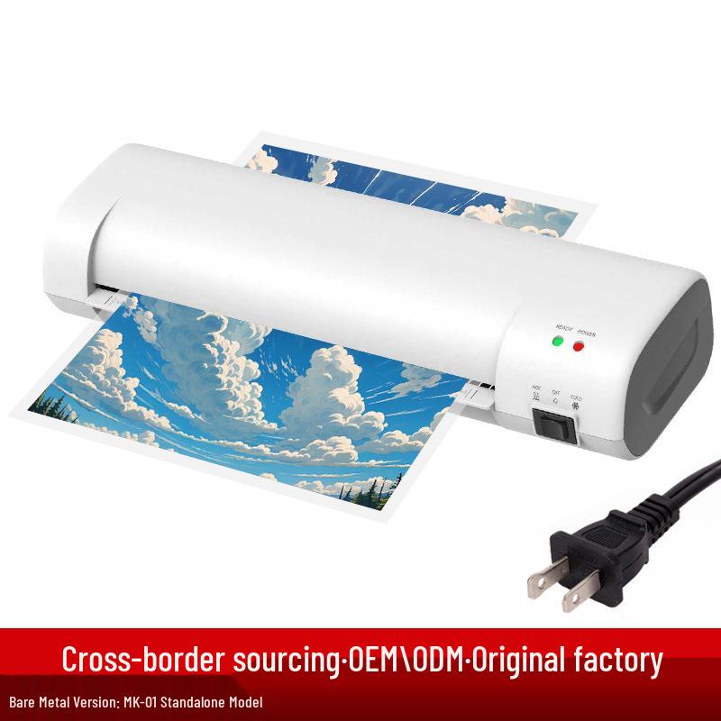 New A4 Mini Photo Laminator: Cold & Hot Commercial Laminator with Anti-Jam Technology