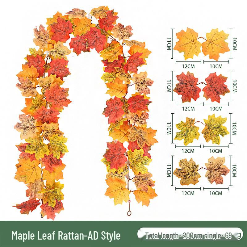 Skladem Podzimní a Halloweenská dekorace z javorových listů pro Vánoce a Den díkůvzdání