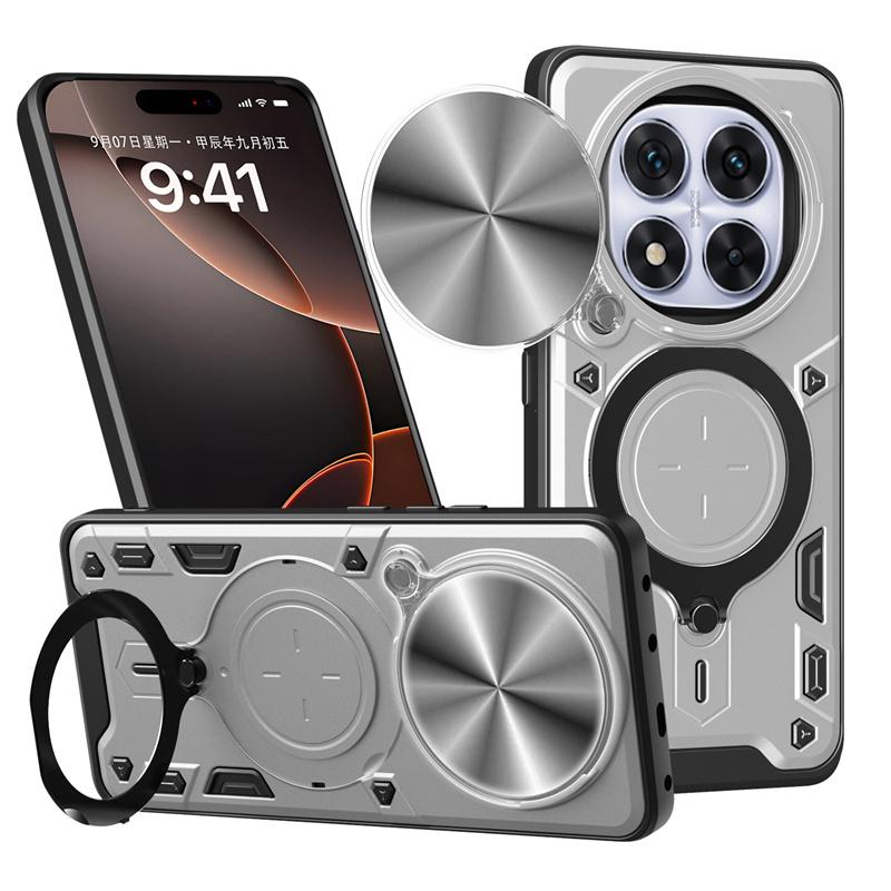 Protetor de Lente Armor Capa Para Xiaomi Redmi Note 14 Pro 4G 5G Note14Pro Plus Redmi 14C A3 Capa com Suporte de Anel para Poco C75 X7