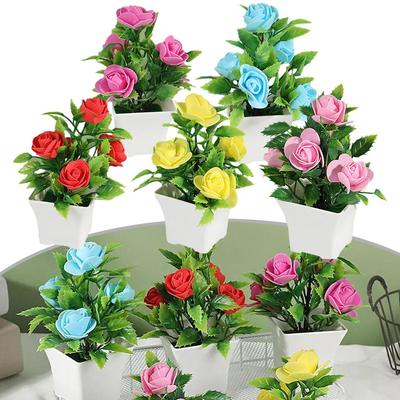 Langlebige Schönheit Künstliche Blumen Heimdekoration Topfpflanzen