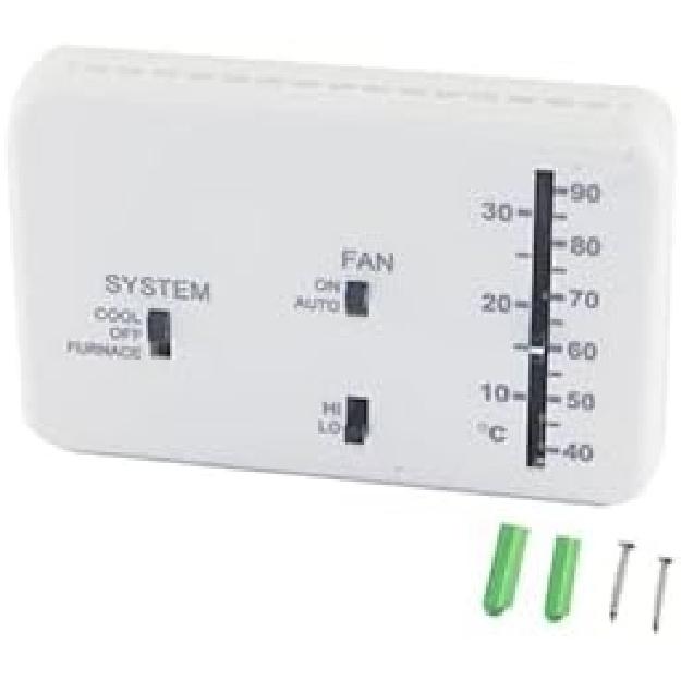

RV Thermostat Analog Replacement for Dometic 3106995.032, Cool Only/Furnace Control, Non Programmable Wall Mount Thermostat for Camper/Travel