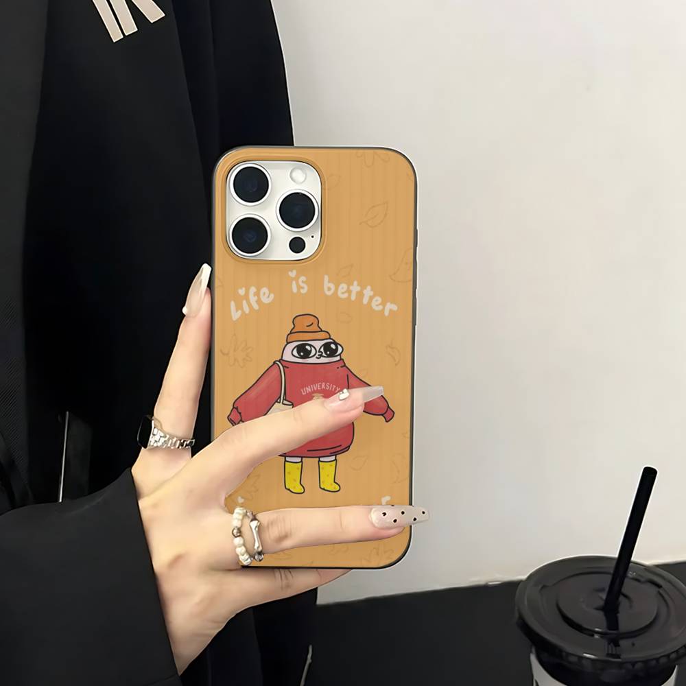 

Ketnipz Cartoon For IPhone 17 16 15 Plus Pro Max 12 14 Plus 11 13 Wave Corrugated Stripe Funda Phone Cover iPhone 12